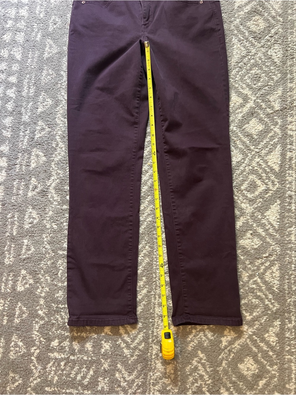Democracy Straight-Leg Jeans in Deep Plum size 10 (Y100) - Picture 2 of 11